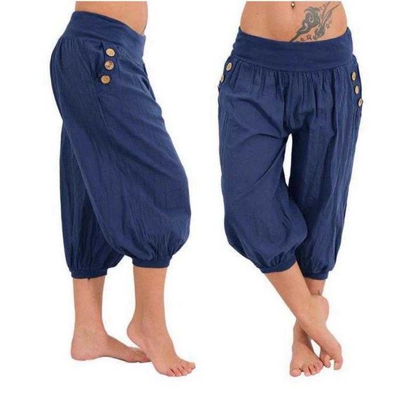 

women's style women's casual pants large size fat woman, Black;white