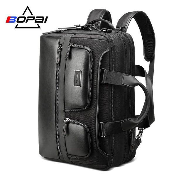 

backpack bopai large capacity casual men design 15.6 inch computer bags anti theft multi-function travel back pack for male
