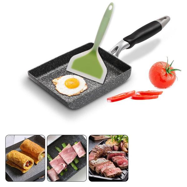 

pans multifunction non stick pan breakfast omelette egg rolled frying pot tamagoyaki kitchen cooking tools