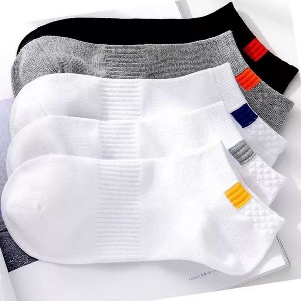 

spring and summer style wholesale men's sweat fabric breathable short tube shallow mouth low men's ship socks, Black