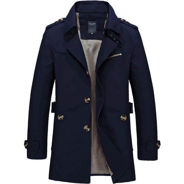 

men's jackets spring autumn men jacket coat trench brand casual fit overcoat outerwear male cool, Black;brown