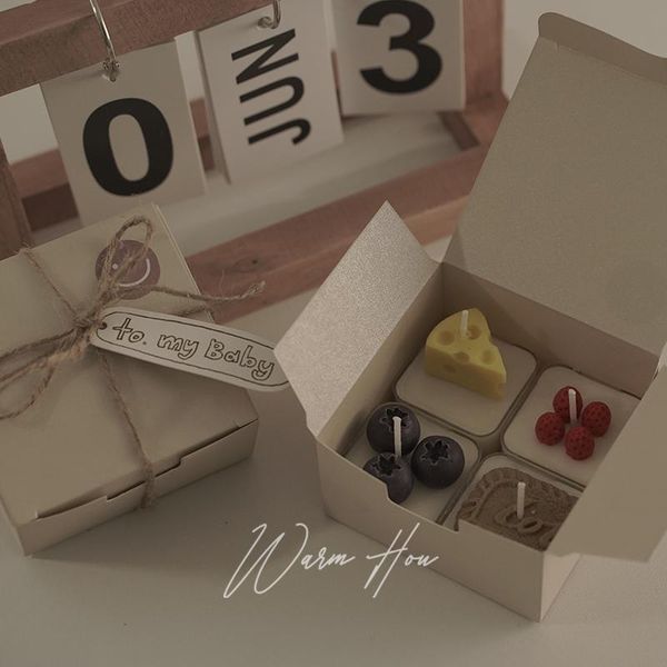 

candles cute fragrance candle romantic smokeless handmade nordic creative candele profumate home decor de50lz