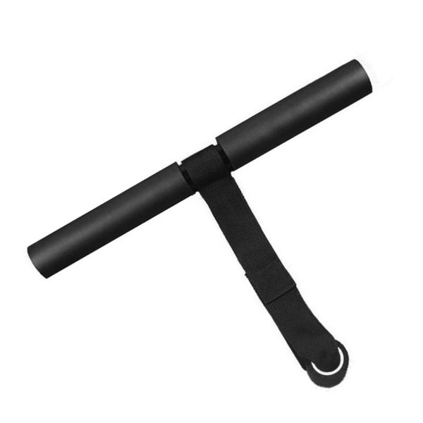 

household fitness equipment sit-up assist simple t shape belt bar device abdominal trainer (black) horizontal bars
