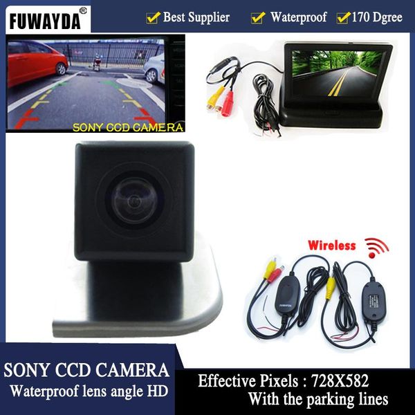 

car rear view cameras& parking sensors fuwayda hd video auto 4.3 inch monitor+ led reverse ccd camera for 2012 focus hatchback / sedan