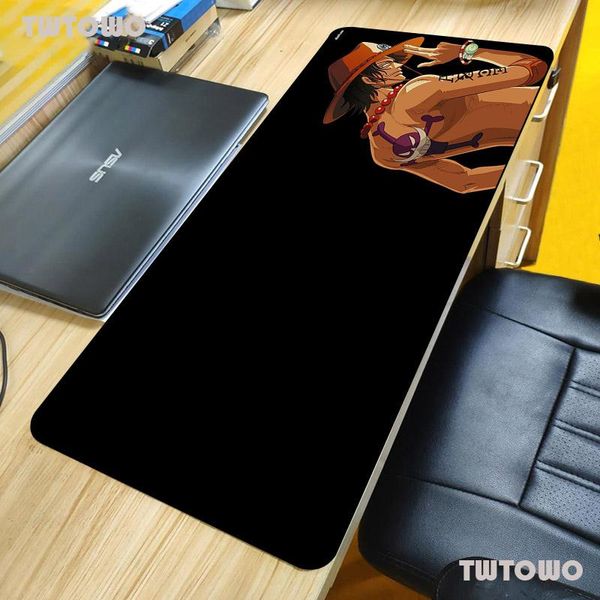 

mouse pads & wrist rests one piece pad gaming large cartoon anime rubber keyboard mat table pc mousepads with lock edge
