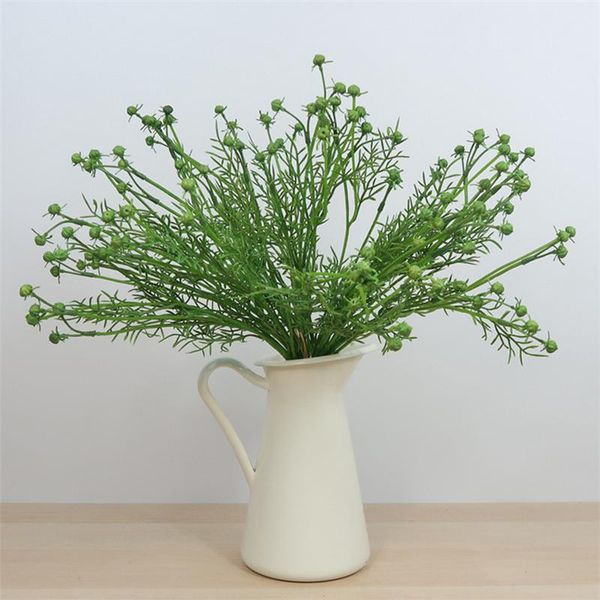 

decorative flowers & wreaths artificial green daisy grass plant fake flower bouquet home table decoration