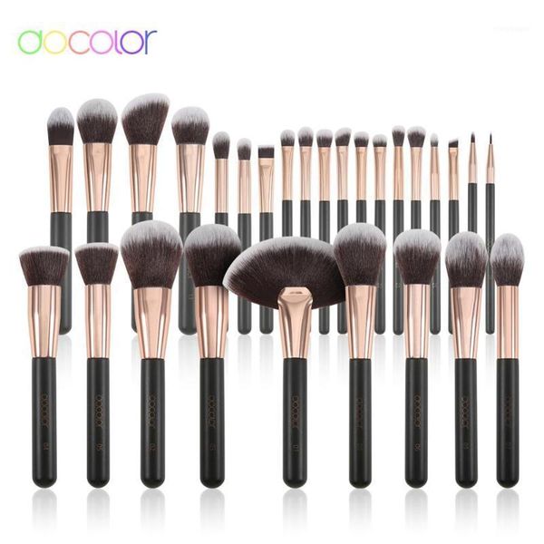 

docolor rose gold makeup brushes set professional foundation powder contour eyes blending make up brush beauty cosmetic brushes1