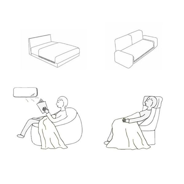 

blankets & swaddling nordic air condition blanket knit plaid soild color sofa throw