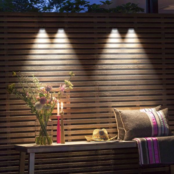 

solar lamps led light outdoor lamp wall waterproof powered sunlight spotlight for garden decoration