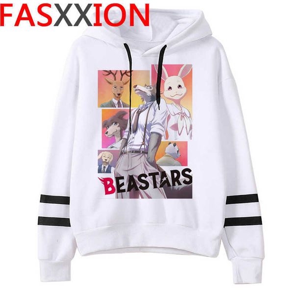 Novos Japoneses Anime Beasties Hoodies Homens Kawaii Animais dos Desenhos Animados Streetwear Unisex Moda Engraçado Legoshi Gráfico Sueter H0909