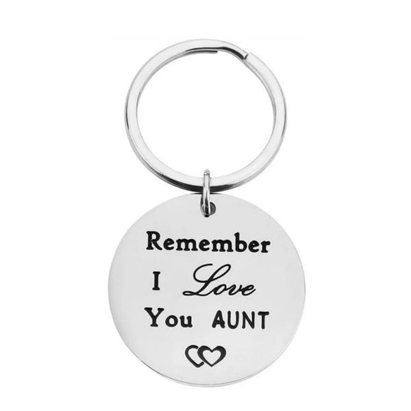 

aunt keychain home gifts for women aunt remember i love you new aunt gifts from niece nephew key ring for special auntdio chan contact, Slivery;golden