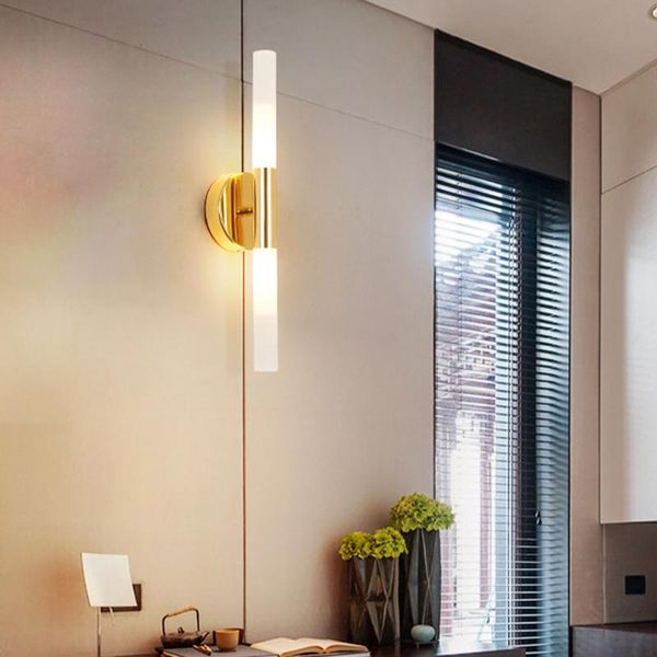 

wall lamp modern minimalist double-headed el bar project nordic bedroom bedside aisle corridor living room background