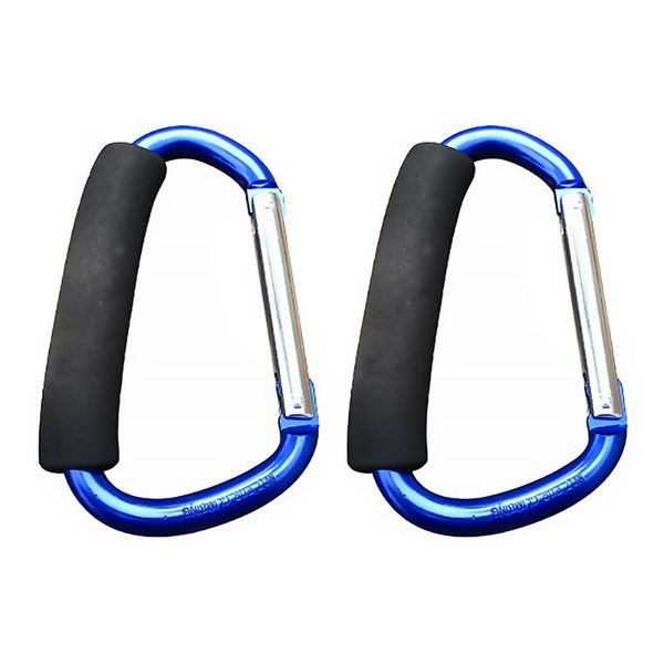 

cords, slings and webbing 2pcs useful large buckle climbing carabiners hammock hanging buckles (random color)