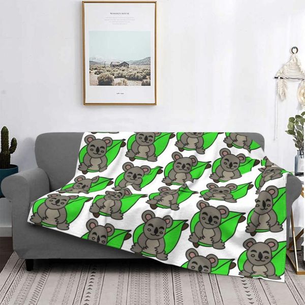 

blankets koala blanket flannel all season australian animals multi-function warm throw for bed car rug piece