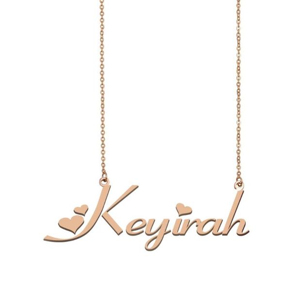 

pendant necklaces keyirah name necklace , custom for women girls friends birthday wedding christmas mother days gift, Silver