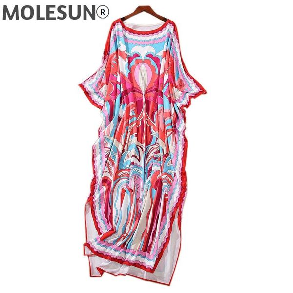 

casual dresses long dress knitting bohemian spring autumn women's party sleeve round neck wave print loose bright, Black;gray