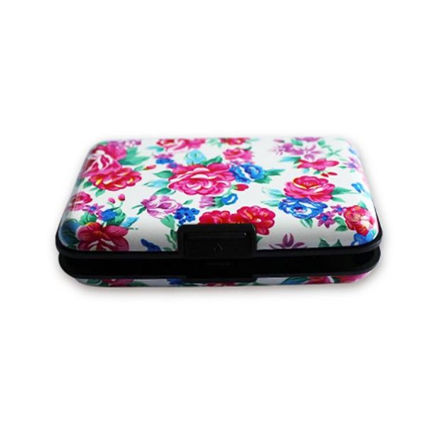 

card holders aluminum print case pocket business id wallet holder waterproof box protection, Brown;gray