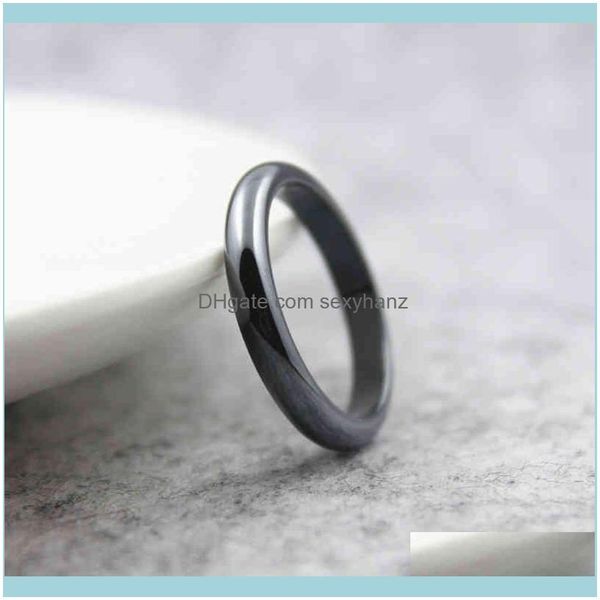 

cluster jewelryfashion jewelry grade aaa quality 4mm width cambered surface hematite rings (1 piece ) hr1008 drop delivery 2021 spuyn, Golden;silver