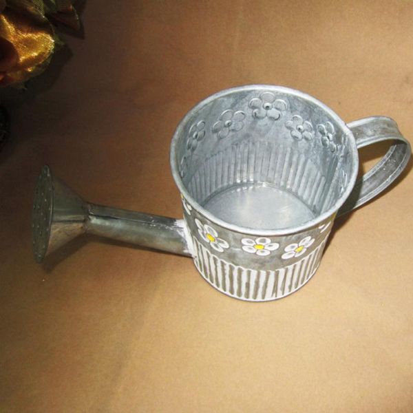 

vases simulation watering pot shape iron flower vase arty container deskflowerpot home adornment