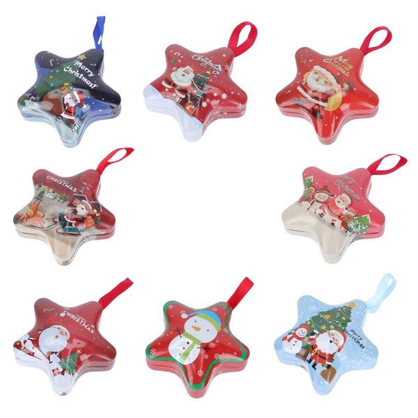 

gift wrap 8pcs christmas candy boxes star sweets containers (random style)