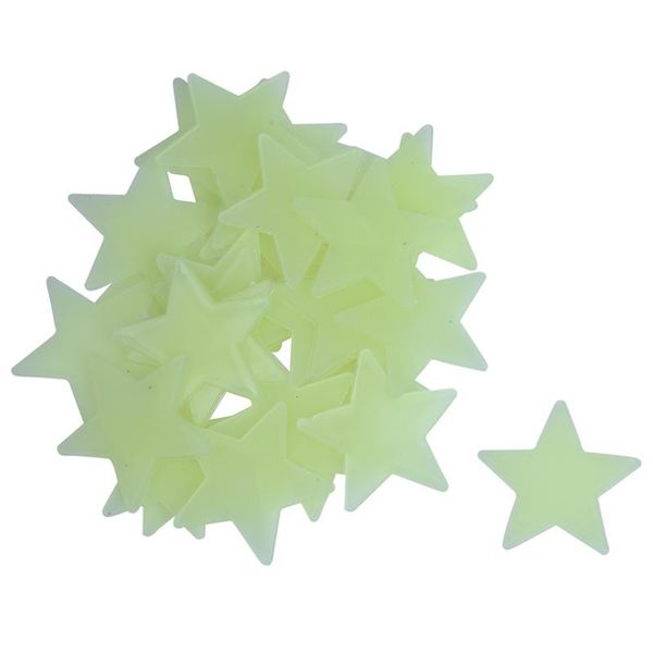 

wall stickers 35 x mini stars phosphorescent fluorescent glow musk light night