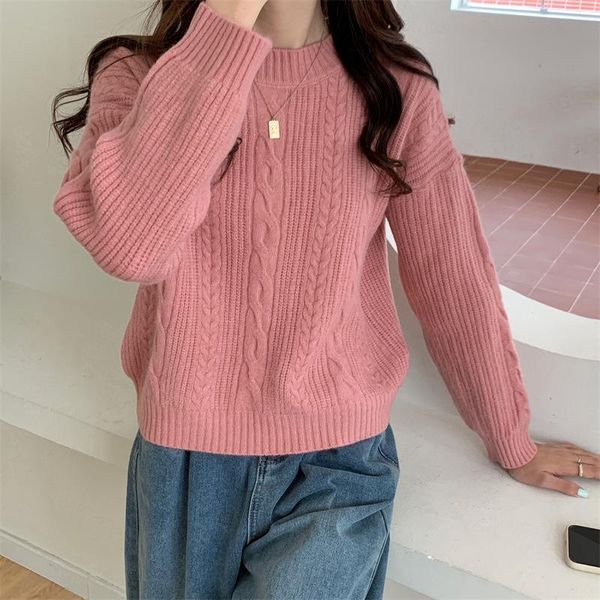 

women's sweaters purple pink short knitwear for fall winter sweater long sleeve pullover mujer, White;black