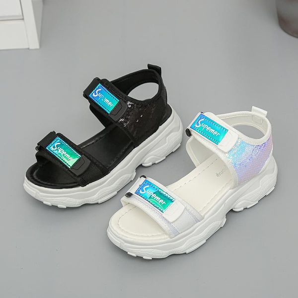 

sandals sporty platform shoes and stylish comfortable, Black