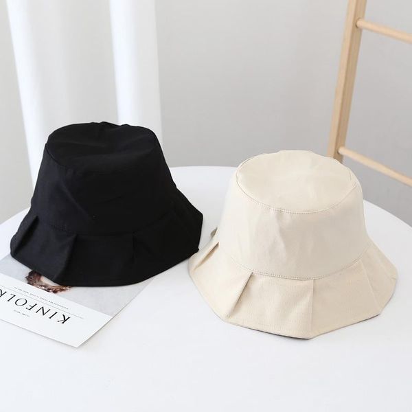 

ladies sun hat beach summer fisherman hats sunshade leisure fold caps uv protection dome bucket travel lady cap wide brim, Blue;gray