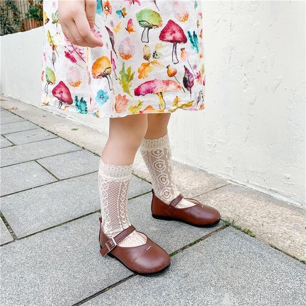 

baby spring and summer season hollow lace breathable solid color girl's mesh bud stockings socks, Pink;yellow
