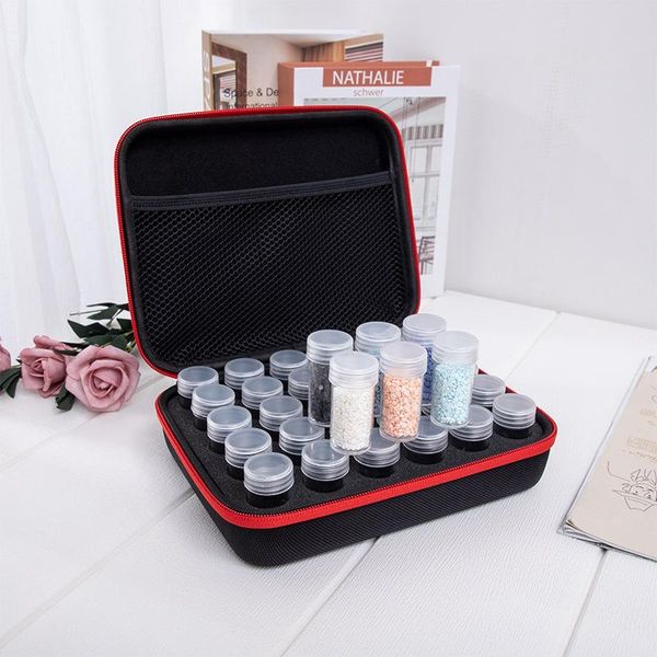 

storage bags 30 bottles diamond painting accessories container box carry case diamant hand bag tools paintings