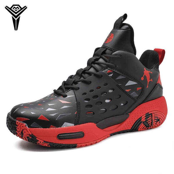 

autumn and winter men's shoes middle basketball sports youth sneakers, Black