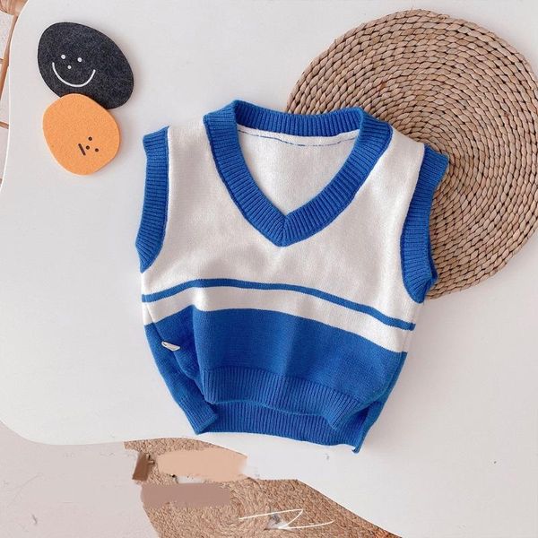 

waistcoat autumn children kids knitwear sleeveless v neck vest boys knitted casual outerwear, Camo