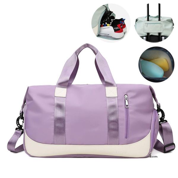 

dry wet fitness bag gym bags sports nylon training shoulder men traveling sac de sport tas yoga swim women outdoor