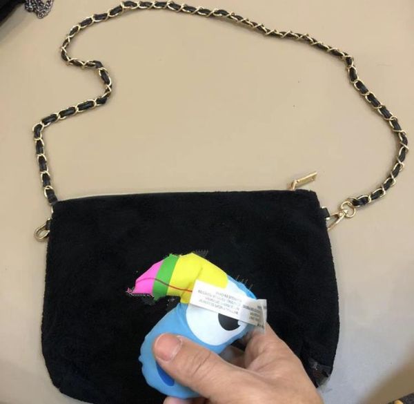 vendi borsa per il trucco a catena nera di moda famosa borsa da festa borsa a tracolla in flanella borsa in velluto di buona qualità294r