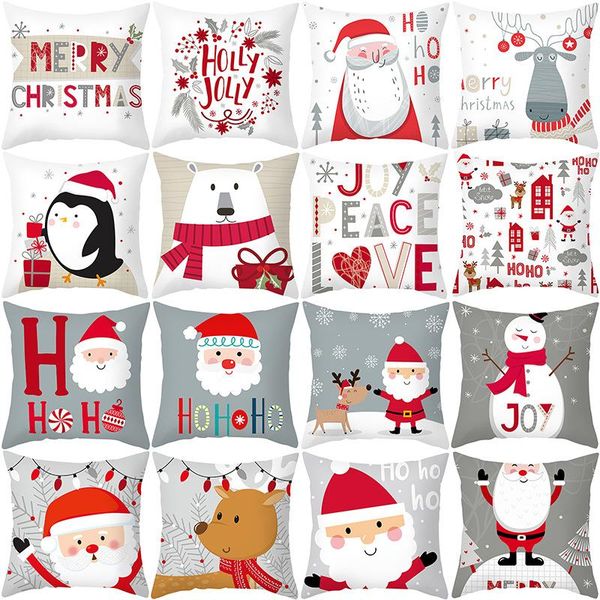 

cushion/decorative pillow christmas cushion cover xmas decoration decorative pillowcase home decor santa claus covers