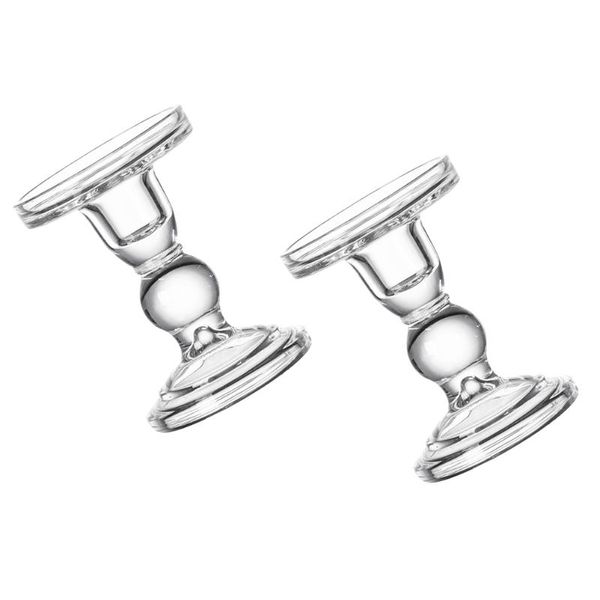 

candle holders 2pcs european style wedding el decorated glass candlestick for decor