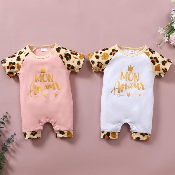 

jumpsuits born baby clothes boy romper cotton cute girl short sleeve rompers toddler cow, Blue