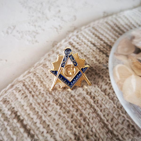 Atacado Masonic Lapel Pins Badge Mason Freemason Retro Estilo Britânico Business Professional Wear BLM35