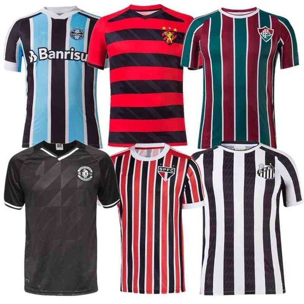 

2021 2022 grmio recife palmeiras mens football t shirts mineiro fluminense santos camisetas football uniforms, Gray