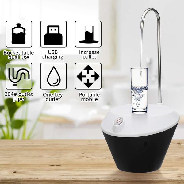 

home water bottle pump usb charging automatic drinking water pumps portable electric dispenser bottle switch