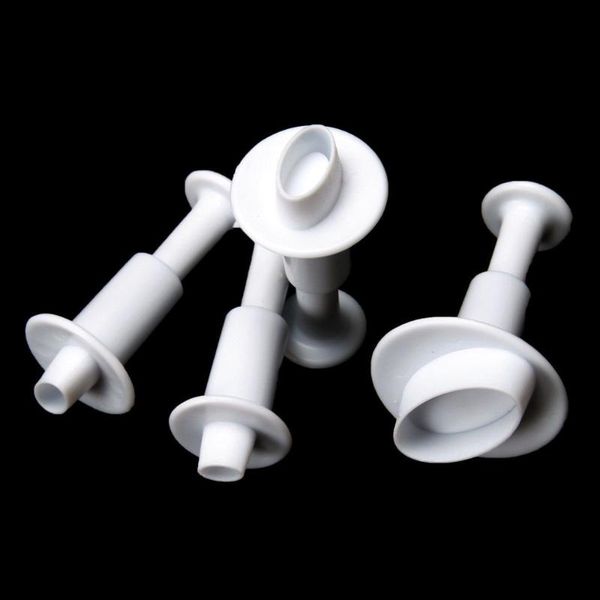 

baking & pastry tools 4pcs/set oval eclipse fondant cake decoration cookie diy mold christmas f0839