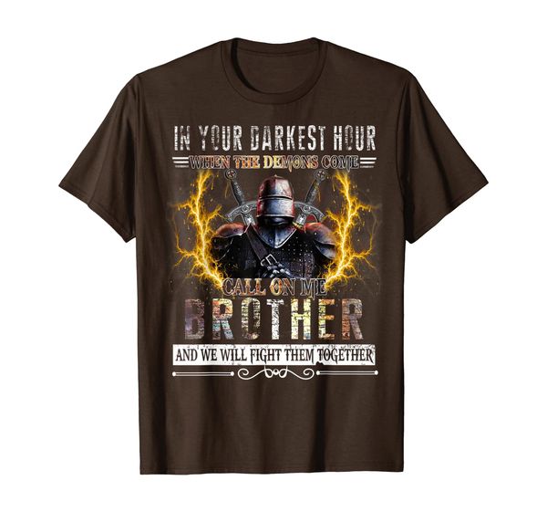 

in your darkest hour knights templar brother t-shirt t-shirt, White;black