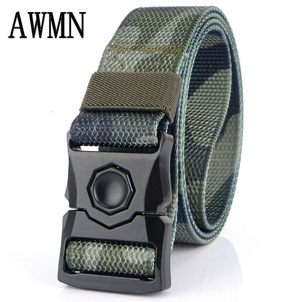 

durable fashion the felt 2021 outdoor tactical belt men's nylon leisure, Black;brown