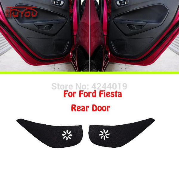 

for fiesta car inside door cover scratch protection anti kick decorative pads sticker 4pcs other interior accessories