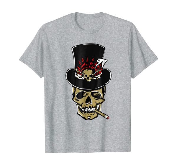 

baron samedi shirt ace of spades skull black voodoo tshirt, White;black