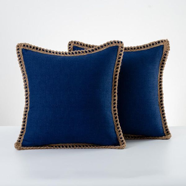 

cushion/decorative pillow cotton linen pillowcase decorative sofa cushion case bed cover home decor cojines decorativos