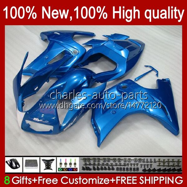 Carene per SUZUKI SV1000 SV650 SV-650 SV 1000 650 S 03-13 30No.34 SV-1000 SV650S SV1000S 03 04 05 06 07 08 Pearl blue SV 650S 1000S 2003 2009 2010 201 1 2012 2013 Enti