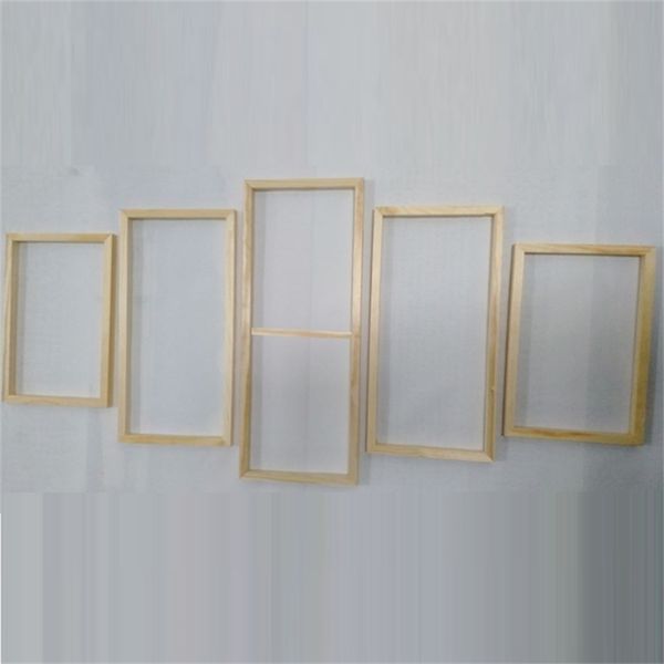 5-Panel-Holzrahmen-Set für Leinwand-Ölgemälde-Werkzeug, individuelle DIY-Innenwandkunst aus Holz 211222