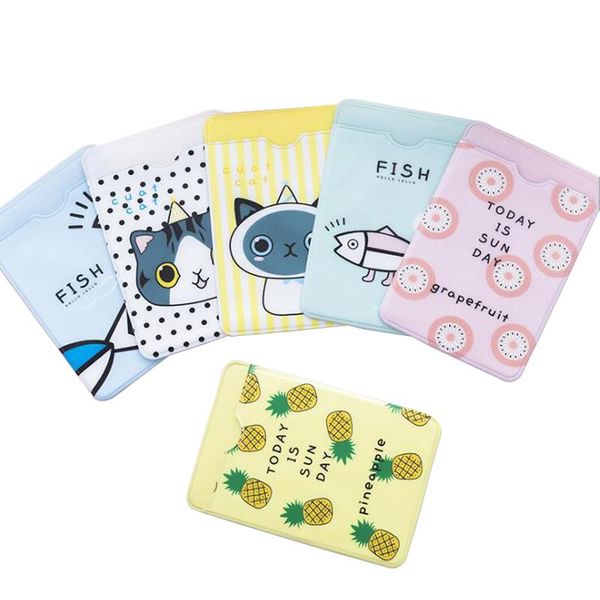 

card holders 5pcs/pack passport cover id holder wallet pvc ferrule & set oyster student, Brown;gray
