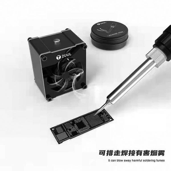 

professional hand tool sets 2uul 5v mini cooling fan usb-type-c input interface maintenance dedicated one-button switch black whirlwind weld